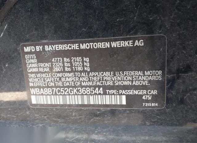 WBA8B7C52GK368544 2016 2016 BMW 3 Series- 340I Xdrive 9