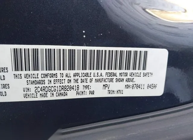 2C4RDGCG1DR820418 2013 2013 Dodge Grand Caravan- Sxt 9