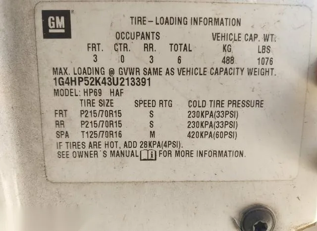 1G4HP52K43U213391 2003 2003 Buick Lesabre- Custom 9