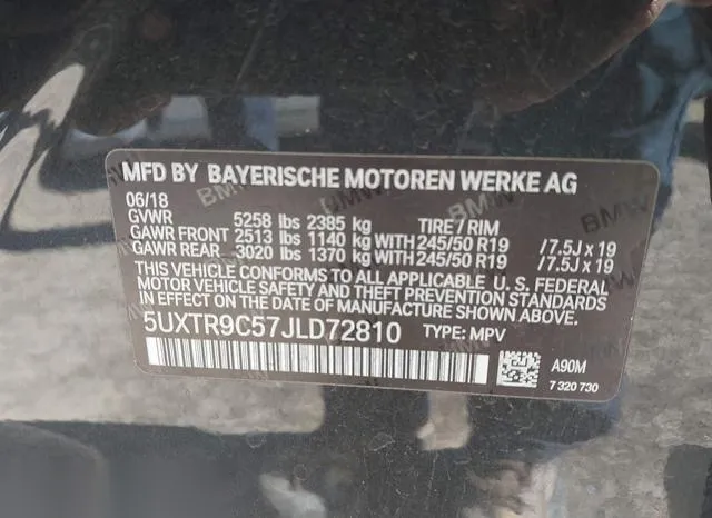 5UXTR9C57JLD72810 2018 2018 BMW X3- Xdrive30I 9