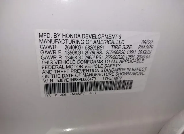 5J8YE1H88PL006479 2023 2023 Acura MDX- Advance Package 9