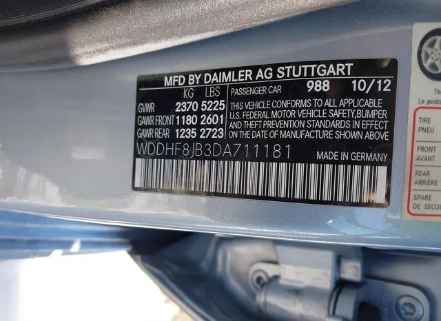 WDDHF8JB3DA711181 2013 2013 Mercedes-Benz E 350- 4Matic 9