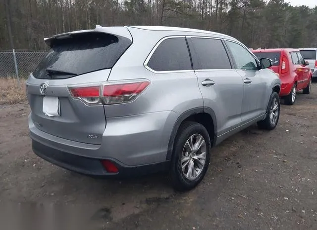 5TDKKRFH0FS117667 2015 2015 Toyota Highlander- Xle V6 4