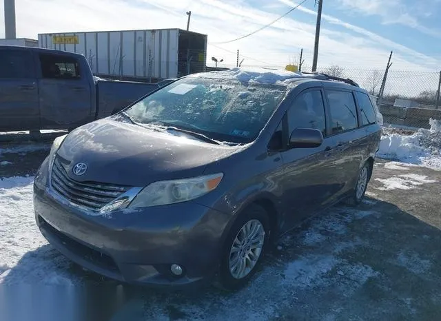 5TDYK3DC4ES486660 2014 2014 Toyota Sienna- Xle V6 8 Passenger 2