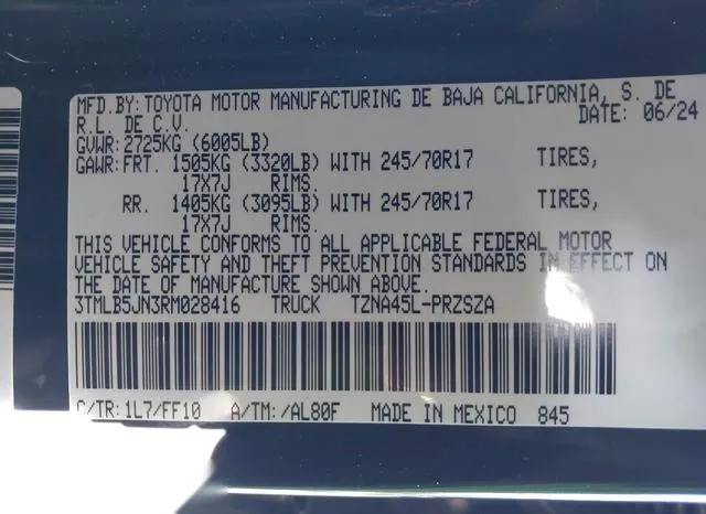 3TMLB5JN3RM028416 2024 2024 Toyota Tacoma- SR5 9