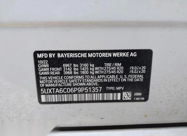 5UXTA6C06P9P51357 2023 2023 BMW X5 Phev- Xdrive45E 9