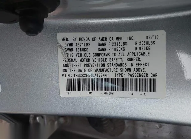 1HGCR2F54DA187441 2013 2013 Honda Accord- Sport 9