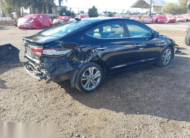 KMHD84LF5HU185986 2017 2017 Hyundai Elantra- Limited 4