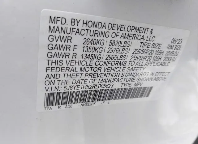 5J8YE1H82RL005623 2024 2024 Acura MDX- Advance Package 9