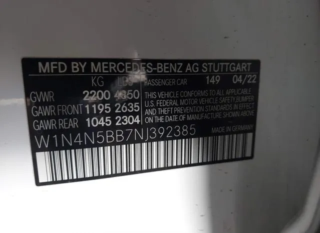 W1N4N5BB7NJ392385 2022 2022 Mercedes-Benz Amg Gla 35- 4Matic 9