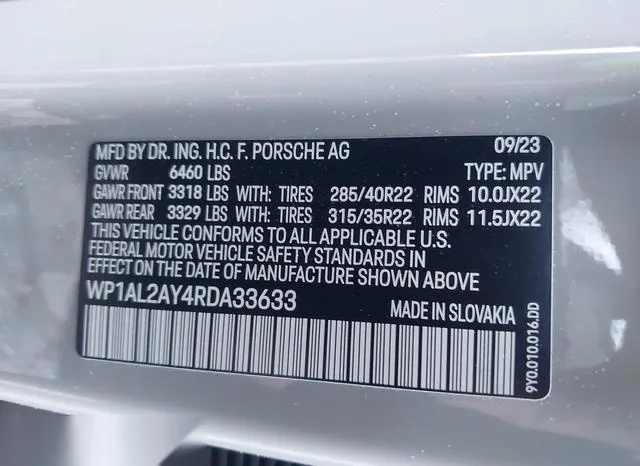 WP1AL2AY4RDA33633 2024 2024 Porsche Cayenne- S 9