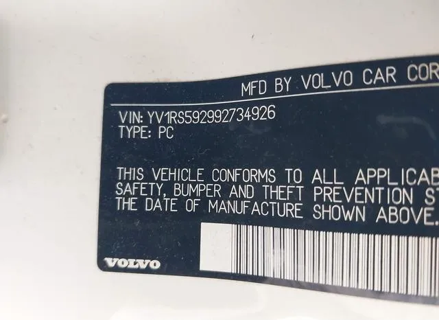 YV1RS592992734926 2009 2009 Volvo S60- 2-5T/2-5T Special Ed 9