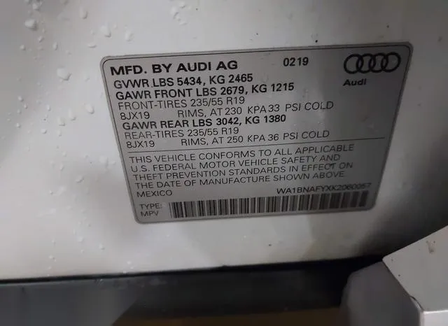 WA1BNAFYXK2060057 2019 2019 Audi Q5- 45 Premium 9