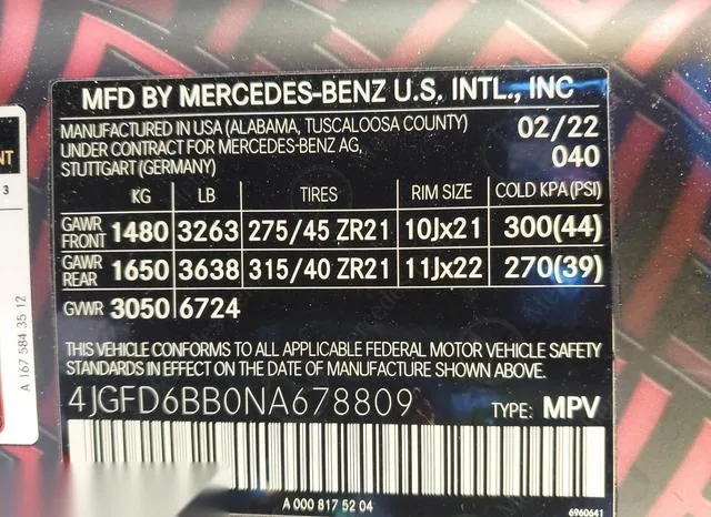 4JGFD6BB0NA678809 2022 2022 Mercedes-Benz Amg Gle 53 Coupe- 9