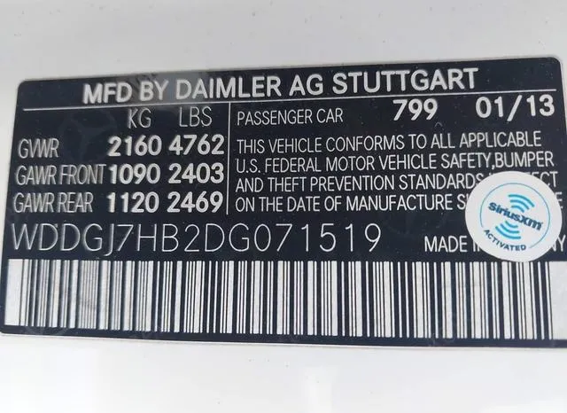 WDDGJ7HB2DG071519 2013 2013 Mercedes-Benz C-Class- 63 Amg 9