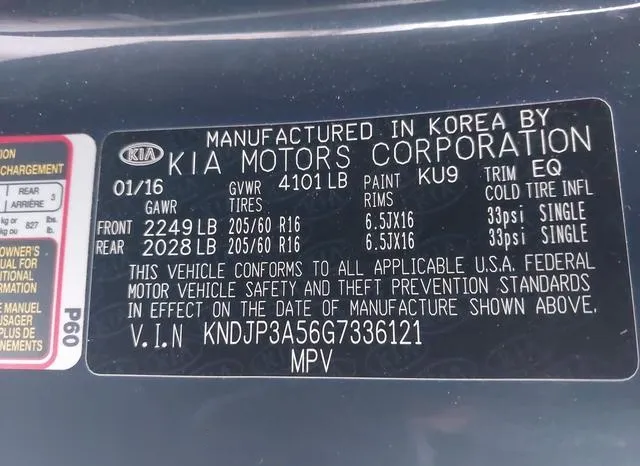 KNDJP3A56G7336121 2016 2016 KIA Soul- - 9