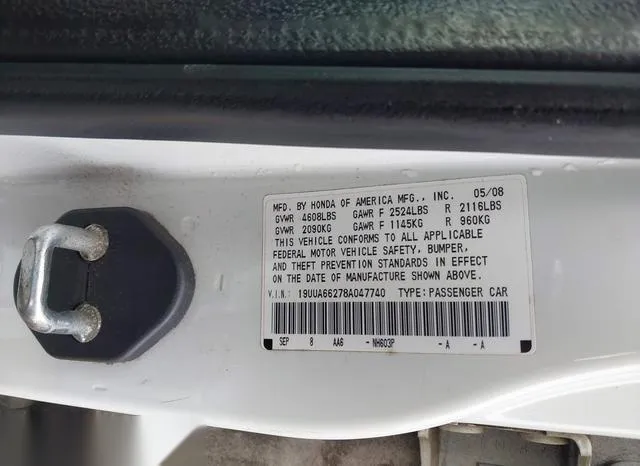 19UUA66278A047740 2008 2008 Acura TL- 3-2 9