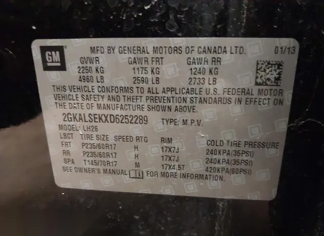 2GKALSEKXD6252289 2013 2013 GMC Terrain- Sle-2 9