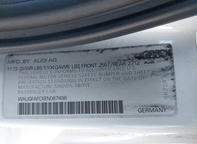 WAUGFAFCXEN087496 2014 2014 Audi A6- 2-0T Premium 9