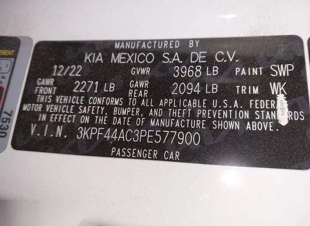 3KPF44AC3PE577900 2023 2023 KIA Forte- GT 9