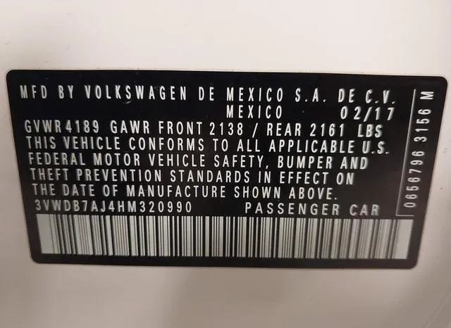 3VWDB7AJ4HM320990 2017 2017 Volkswagen Jetta- 1-4T Se 9