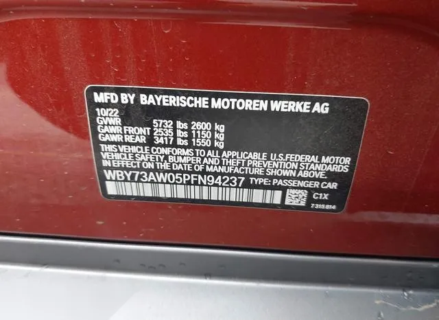 WBY73AW05PFN94237 2023 2023 BMW I4- Edrive40 9