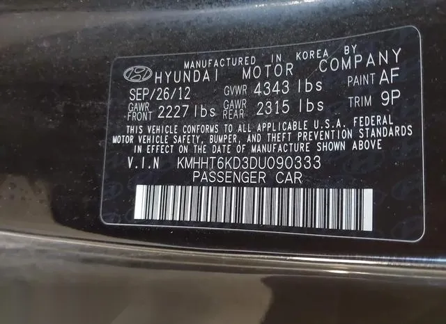 KMHHT6KD3DU090333 2013 2013 Hyundai Genesis- 2-0T 9