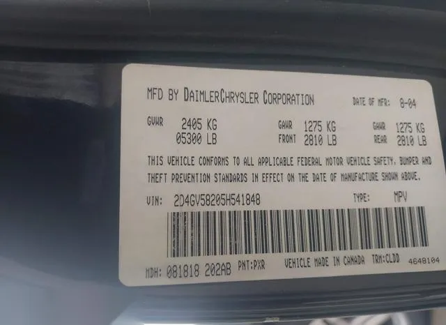 2D4GV58205H541848 2005 2005 Dodge Magnum- RT 9