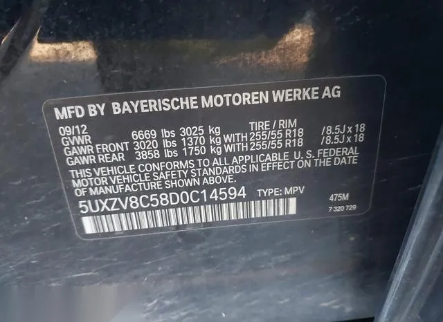 5UXZV8C58D0C14594 2013 2013 BMW X5- Xdrive50I 9