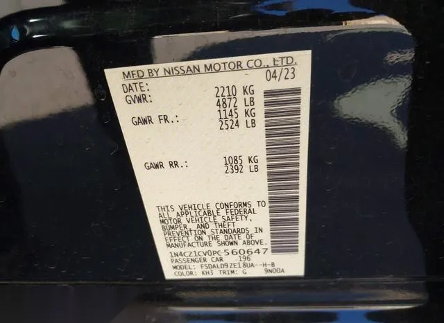 1N4CZ1CV0PC560647 2023 2023 Nissan Leaf- Sv Plus 60 Kwh 9