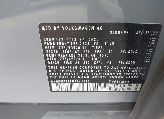 WVGKMPE29MP041073 2021 2021 Volkswagen ID-4- Pro S 9