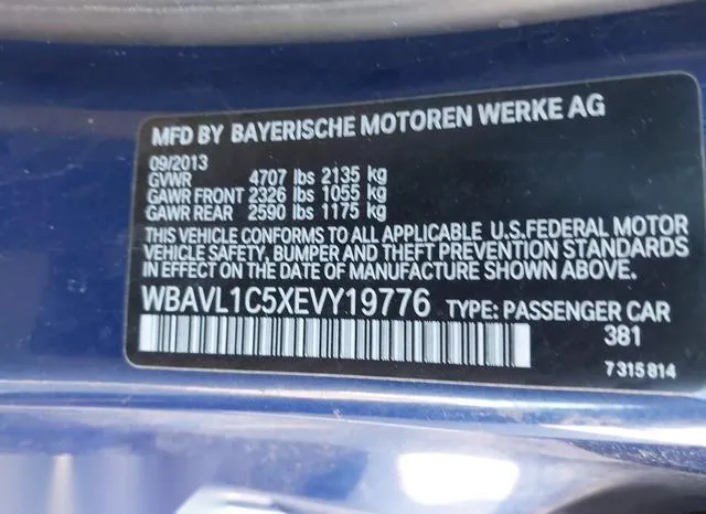 WBAVL1C5XEVY19776 2014 2014 BMW X1- Xdrive28I 9