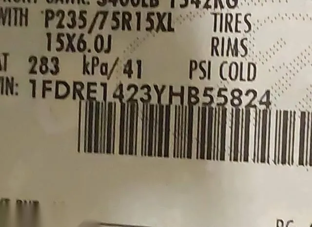 1FDRE1423YHB55824 2000 2000 Ford E-150- Recreational 9