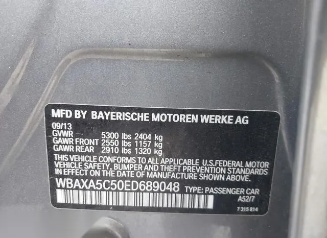 WBAXA5C50ED689048 2014 2014 BMW 5 Series- 535D 9