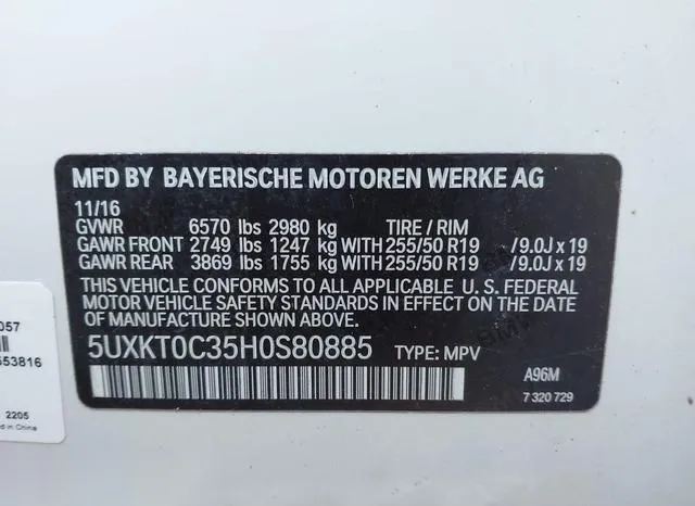 5UXKT0C35H0S80885 2017 2017 BMW X5- Edrive Xdrive40E Iperfo 9