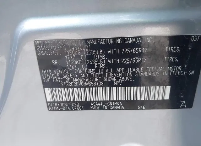 2T3RFREV0HW658438 2017 2017 Toyota RAV4- Xle 9