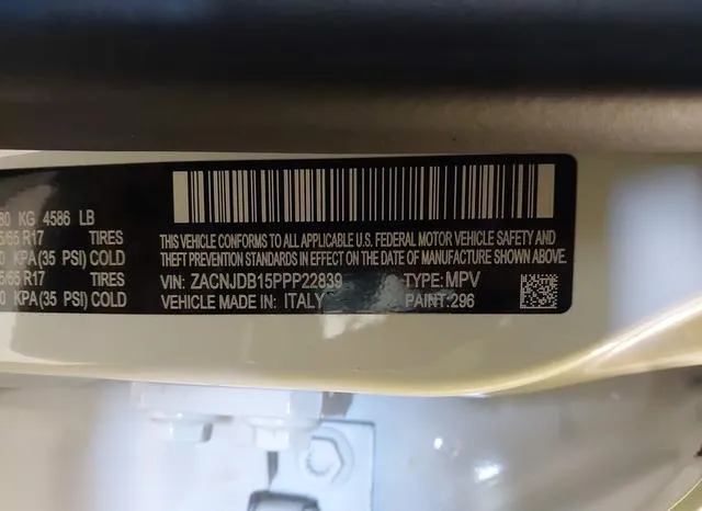 ZACNJDB15PPP22839 2023 2023 Jeep Renegade- Altitude 4X4 9