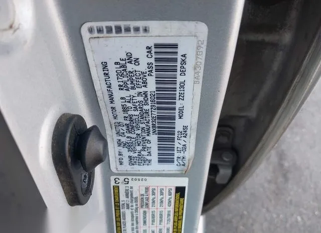 1NXBR32E77Z916021 2007 2007 Toyota Corolla- S 9