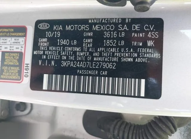 3KPA24AD7LE279062 2020 2020 KIA Rio- S 9