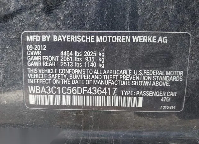 WBA3C1C56DF436417 2013 2013 BMW 3 Series- 328I 9