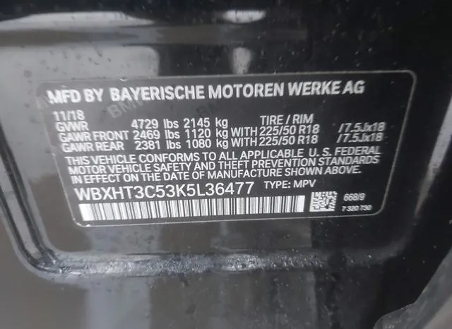 WBXHT3C53K5L36477 2019 2019 BMW X1- Xdrive28I 9