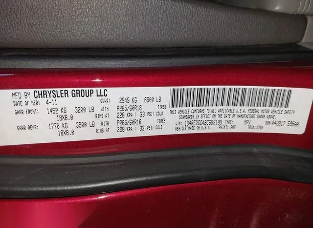 1D4RE2GG4BC699189 2011 2011 Dodge Durango- Express 9