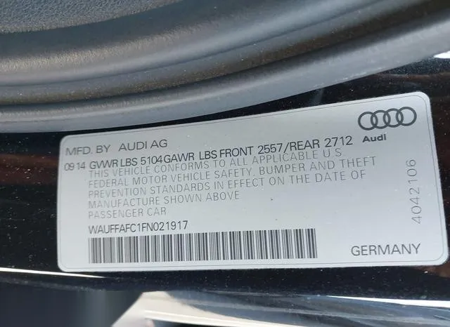 WAUFFAFC1FN021917 2015 2015 Audi A6- 2-0T Premium 9