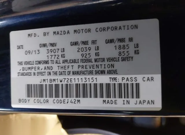 JM1BM1W72E1113151 2014 2014 Mazda 3- I Grand Touring 9