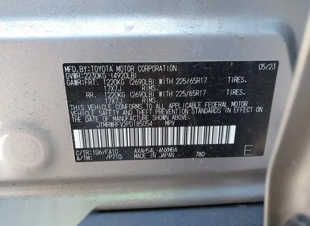 JTMRWRFV2PD185054 2023 2023 Toyota RAV4- Hybrid Xle 9