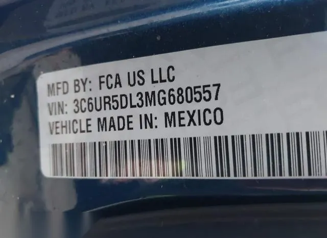 3C6UR5DL3MG680557 2021 2021 RAM 2500- Big Horn  4X4 6-4 Box 9