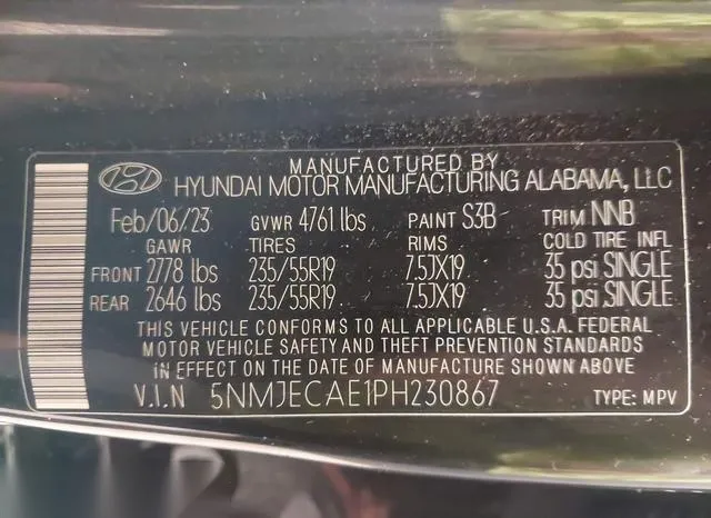 5NMJECAE1PH230867 2023 2023 Hyundai Tucson- Limited 9