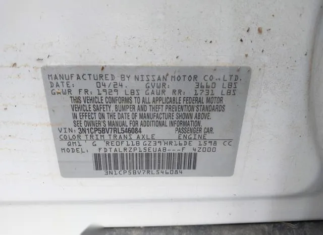 3N1CP5BV7RL546084 2024 2024 Nissan Kicks- S Xtronic Cvt 9