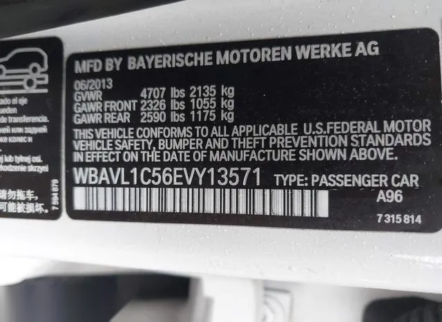 WBAVL1C56EVY13571 2014 2014 BMW X1- Xdrive28I 9