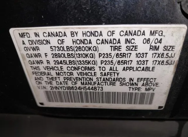 2HNYD18624H544873 2004 2004 Acura MDX 9